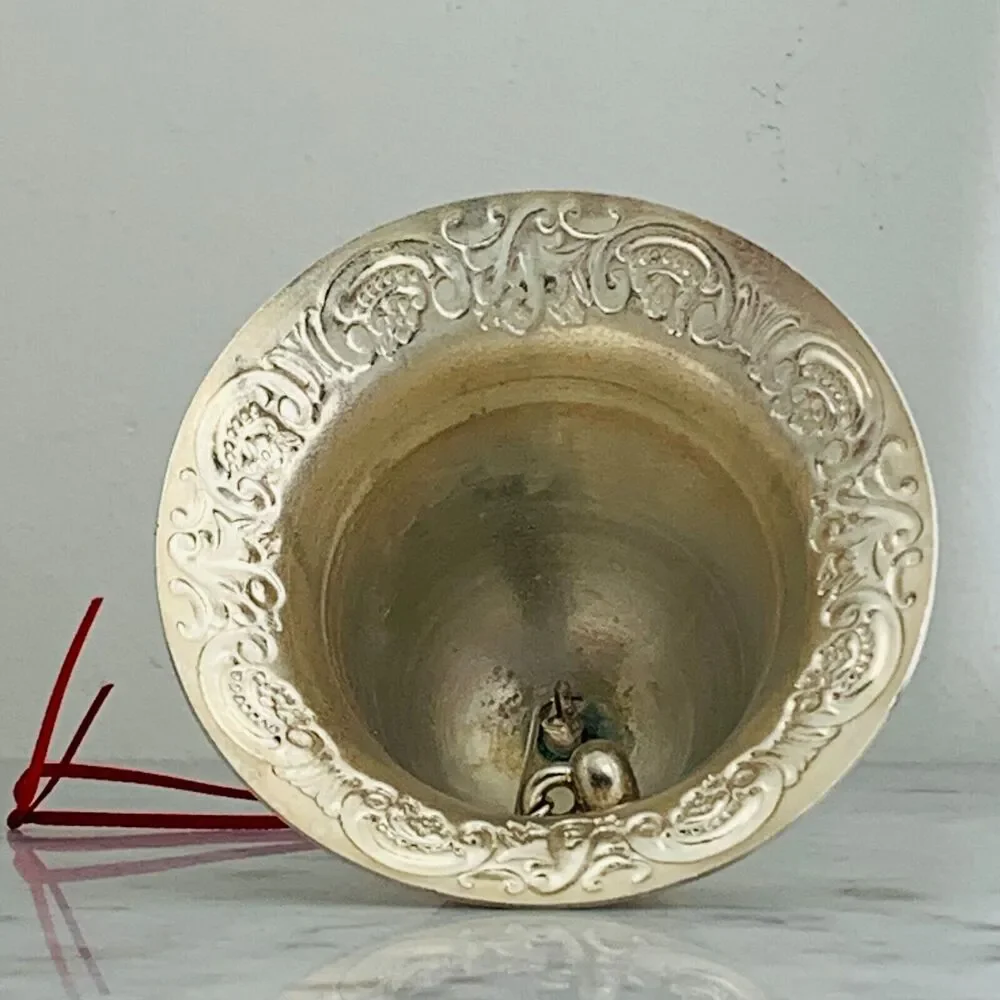 Wallace Annual Silverplate Christmas Bell 1995 Baroque 3.25 inch EUC